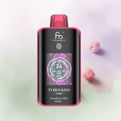 Fumot Tornado 25000 Caramelo de Fresa y Menta con Pantalla HD y Batería Recargable 700mAh