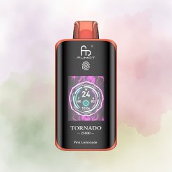 Fumot Tornado 25000 Limón Rosado Pantalla HD Batería Recargable